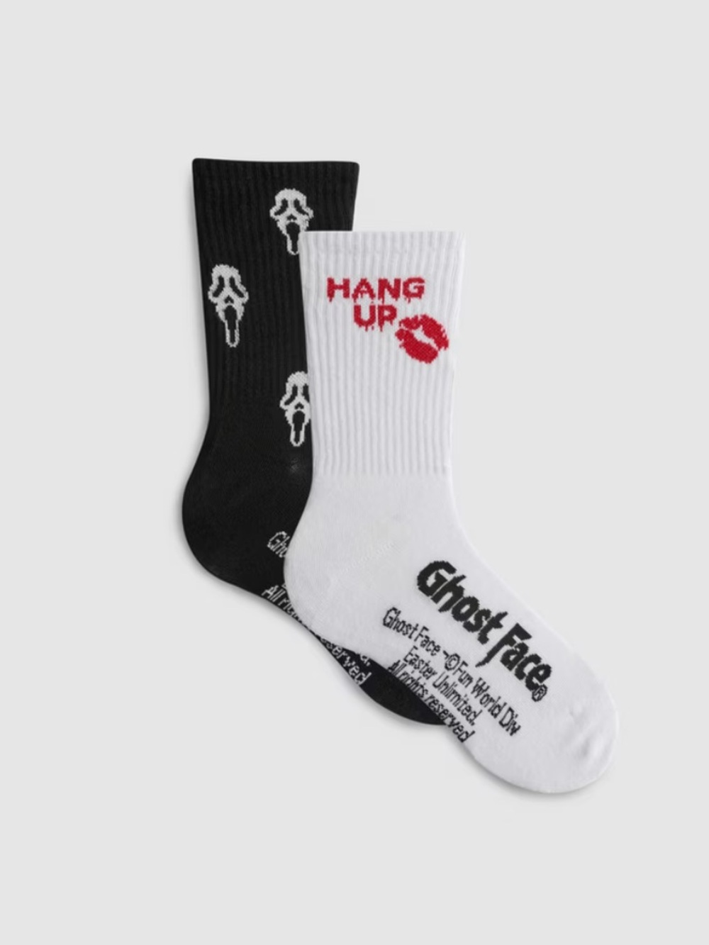 Scream ghost face socks (2 Pack)